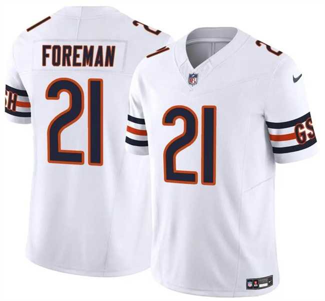 Men & Women & Youth Chicago Bears #21 DOnta Foreman White 2023 F.U.S.E. Vapor Limited Jersey